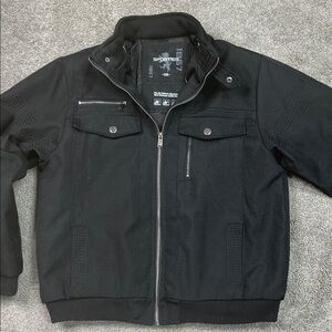 Motorcycle Jacket Black Sportier All Season Weather Tech Collection Large